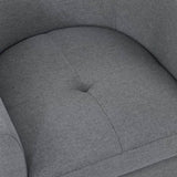 Moss 25.5" Wide Polyester Barrel Chair and Ottoman B343P311017