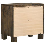 Rustic Golden Brown 2-drawer Nightstand B062P145494