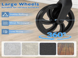 2-in-1 Rollator Walker with Seat , 8-Inch Large Wheels & Versatile Braking System, Adjustable 20732841