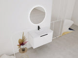 36" Wall Mounted Bathroom Vanity with Resin Sink & 2 Soft-Close Doors W999P251811