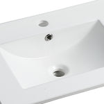 ZUN 24 Inch Bathroom Ceramic Sink Basin, White W1550P168217