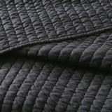 3 Piece Quilt Set Black Full/Queen B035129040