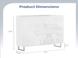 () 2-Drawer Flip-Up 1 Side Door with Bottom Lighting Shoe 28979393