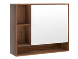 2 in 1 Mirrored Bathroom Wall Cabinet, Space-Saving Medicine Cabinet with Hidden Storage & Shelves 31972657