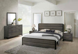 Ioana Antique Grey Wood 5-piece King Size Bedroom Set, Dresser, Mirror, 2 Night Stands T2574P202525