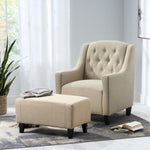 ZUN Upholstered Armchair with Ottoman 53384.00LBEI