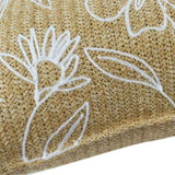 Outdoor/Indoor Throw Pillows, Decorative Throw Pillows with Inserts, Simulated Straw Weaving 18"x18" W419P292998