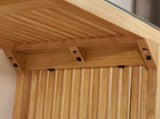 Natural Pine Dining Bench and Table Set Versatile Indoor Wood Furniture for Entryway, Living Room, W1758P292188