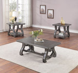 End Table With Open Shelf In Sliver SR016392