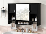 35'' x 28'' Modern Wall Mounted Bathroom Storage Cabinet, Bathroom Wall Cabinet with Mirror, N710P236929B