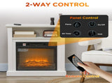 27" Electric Fireplace with Mantel Surround, 1400W Replaceable Fireplace Insert Heater with 27698530