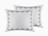 Cotton Printed Comforter Set with Chenille Gray Full/Queen B035128798