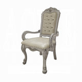 Ivory and Bone White Tufted Arm Chair B062P209250