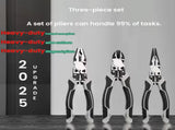Two tiger pliers, five in one multifunctional pliers set, industrial grade with PVC handle, 35409782