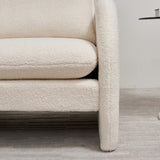 Modern Sherpa Upholstered Accent Chair, Comfortable Living Room Armchair, Lounge chair for Bedroom, W1765P169732