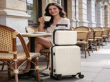 PP Trolley Case 12in 20in 2PCS Suitcase Set Off-White 01123842