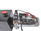 DC 12V Electric Hydraulic Pump Unit Metal Reservoir Double Acting 10 Quart 16003671
