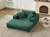 Chaise Lounge Chair Removable Storage Ottoman Accent Sofa Bed Upholstered Sleeper Couch Bed W1170P353051
