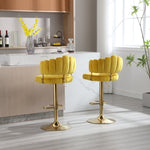ZUN COOLMORE Swivel Bar Stools Set of 2 Adjustable Counter Height Chairs with Footrest for Kitchen, W1539111884