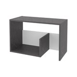 FURNITURE Vega Side Table in melamine with open storage,Onix and White 83083392