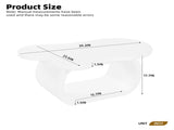 ON-TREND 39.3"*23.6" Modern Cloud Coffee with 1.5" Thicktop, Cream Style Irregular End N721P262567K