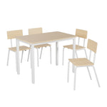 ZUN 5-Piece Dining Table Set with 4 Chairs, 43" Kitchen Table & Chairs Set for 4, Dining Room Table with W578133460