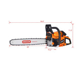 Chainsaw gas 20inch ,58cc Gasoline Chain Saw for Trees ,Wood Cutting 2-cycle EPA Compliant ,ORGEGAN W46542540