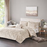 King/Cal King Velvet Comforter Set with Throw Pillow B035P203253