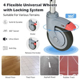 4-in-1 Multifunctional Commode Chair/ Shower/Wheelchair/Normal Chair, 4-Level Height Adjust 42944991