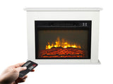 18 Inch White Wood Cabinet Style 1400W Single Color / Fake Wood / Heating Wire / With Small Remote 67440467