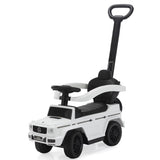 ZUN 3 in 1 Ride on Push Car for Toddlers with Canopy and Storage, White W2181P202872