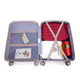 Hardshell Suitcase Double Spinner Wheels PP Luggage Sets Lightweight Durable Suitcase with TSA W284P197041