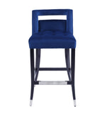 Suede Velvet Barstool with nailheads Living Room Chair2 pcs Set - 30 inch Seater height W57053833