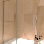 ZUN S-RM6076TC 56-60"W x 76"H Sliding Shower Door, Frameless Glass Shower Door with Chrome Hardware, W1865P189852