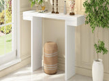 U-Style Large 60-Inch Console Table with Geometric Clean Lines Design,Stylish Entryway Table with N711P303209K