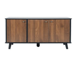 Litter Box Enclosure, Cat Litter Box Furniture with Hidden Plug, 3 Doors,Indoor Cat Washroom Storage 65310790