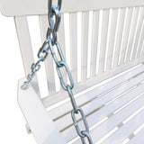 ZUN Front Porch Swing with Armrests, Wood Bench Swing with Hanging Chains,for Outdoor Patio ,Garden 27401384