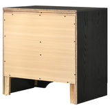 Black 2-drawer Nightstand with Hidden Jewelry Tray B062P145652