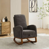 25.4"W Chair for Nursery, High Back Glider Chair with Retractable Footrest, Side Pocket, W3188P282077
