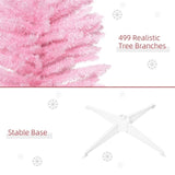 7 foot pink Christmas tree with bracket 01460573