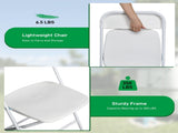 10pcs Injection Molding Classic Garden Plastic Folding Chair White 18735770