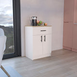 Mayorca Multistorage Pantry Cabinet, One Drawer, Two Interior Shelves Ivory - Natural Oak B200P240241