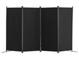 4 Panel Room Dividers, Foldable Privacy Screens, Cloth Segregation Panels for Workspace, Bedroom, 83353896
