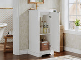 16-inch Bathroom Vanity with Ceramic Sink, Freestanding Single Vanity Set with Soft Closing Door, N710P330979K