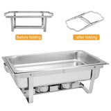 9L-1*2 Single Basin Two Set Stainless Steel Rectangular Buffet Stove 49867937