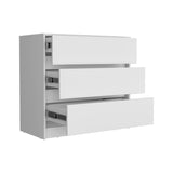 Dresser Maldus, Three Drawers, White Finish B092122831