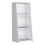 ZUN Bookcase 47" H, 3 shelves, White B097P250874