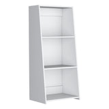 Bookcase 47" H, 3 shelves, White B097P250874