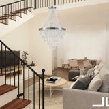 (Same as W1340P143191/L5004-500-C) Chromium color Crystal Chandeliers,Large Contemporary Luxury W1340P189299