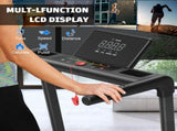Treadmills for Home, 3.5HP Quiet Folding Treadmill with Heart Rate Sensor, Dual Cushion System, 92731526